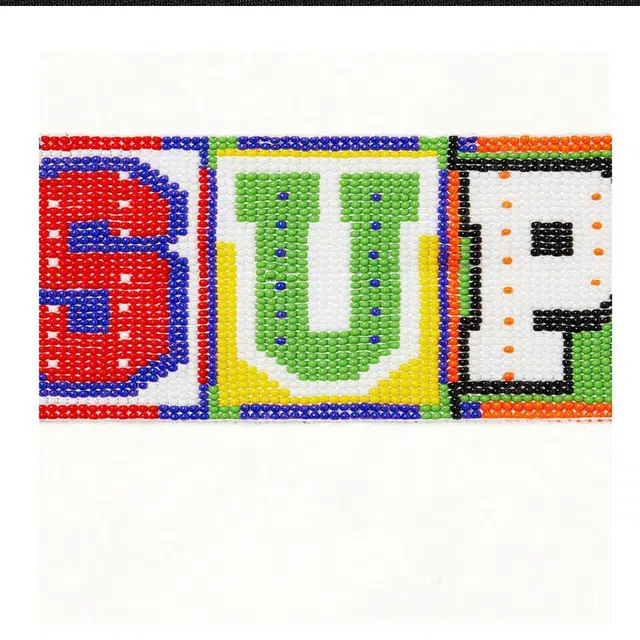 Supreme SS23 Week9 BEADED HOODED SWEATSHIRT Logo