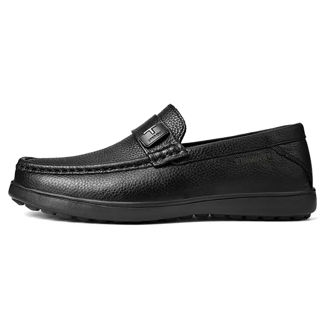 依米奴 真皮质感 商务正装  高颜值 时尚潮流 脚感舒适 低调百搭 日常通勤 轻便透气 职场会议 简约帅气 柔软  休闲鞋 男款