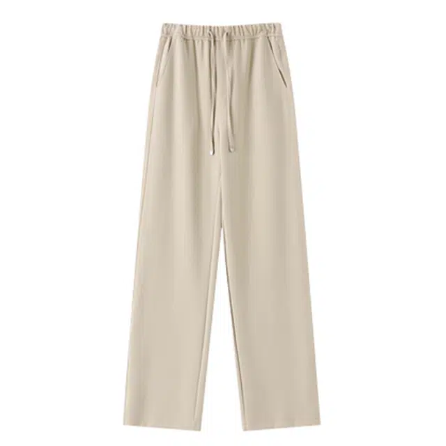 潞优野 高级感高端品质天然纤维醋酸莱赛尔棉空气感显瘦直筒裤女秋季休闲裤 女款