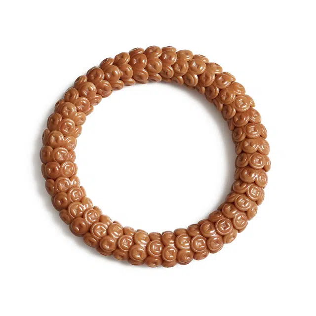 書卓 精工雕刻金钱币 招财进宝 尊贵身份之意#好运 猴头核桃 手串 男女同款情侣款