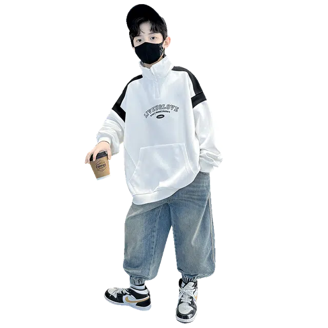 帕兰朵卫衣 儿童装男童春秋款百搭炸街上衣潮 青少年