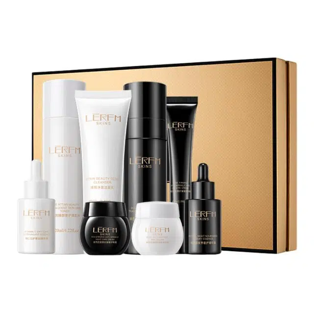 蓝尼芳可 玻色因抗皱奢护深层清洁补水保湿提亮紧致淡纹水润肌肤护肤套装 淡纹提亮保湿补水