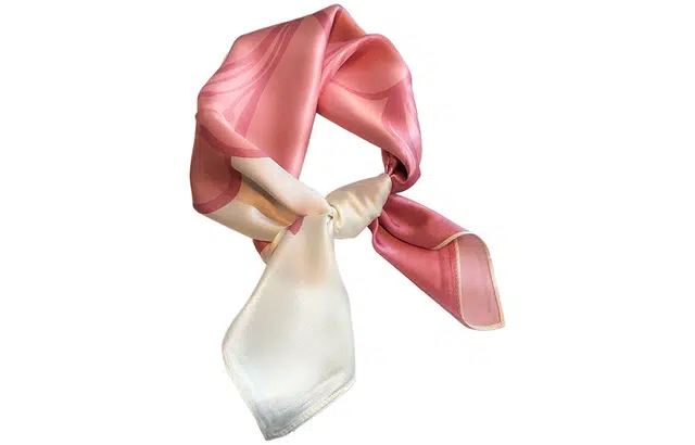 优幽兰 洋气时尚小众设计感山茶花搭高级感小领巾减龄气质薄搭衬衫职业装 丝巾 女款