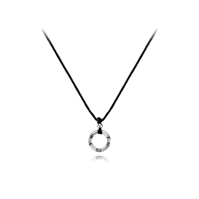 【纯银999 | 平安扣】 六桂福珠宝 经典百搭小众设计高级感日常简约精致轻奢通勤极简约会温柔气质可调节锁骨链#好运 足银 项链 女款