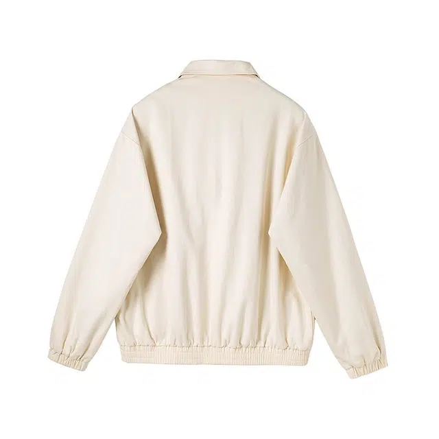 太子龍 美式高街简约翻领飞行员外套宽松舒适痞帅青少年高级感休闲百搭时尚夹克 男款