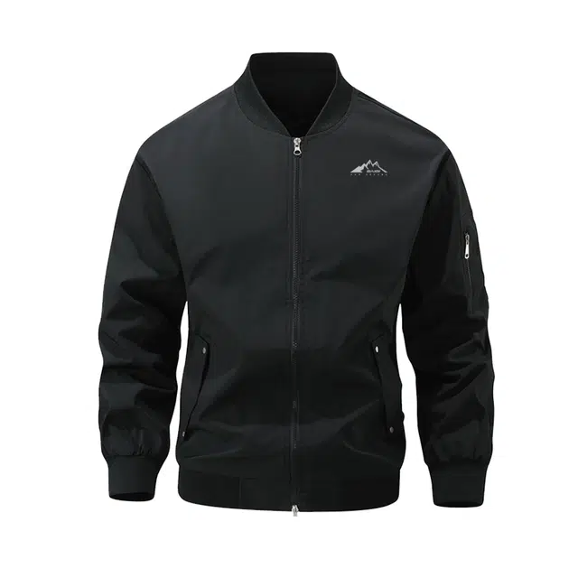 赛琪 纯色基础山系户外宽松落肩飞行工装拉链百搭通勤城市机能高街舒适薄款休闲夹克外套 男女同款