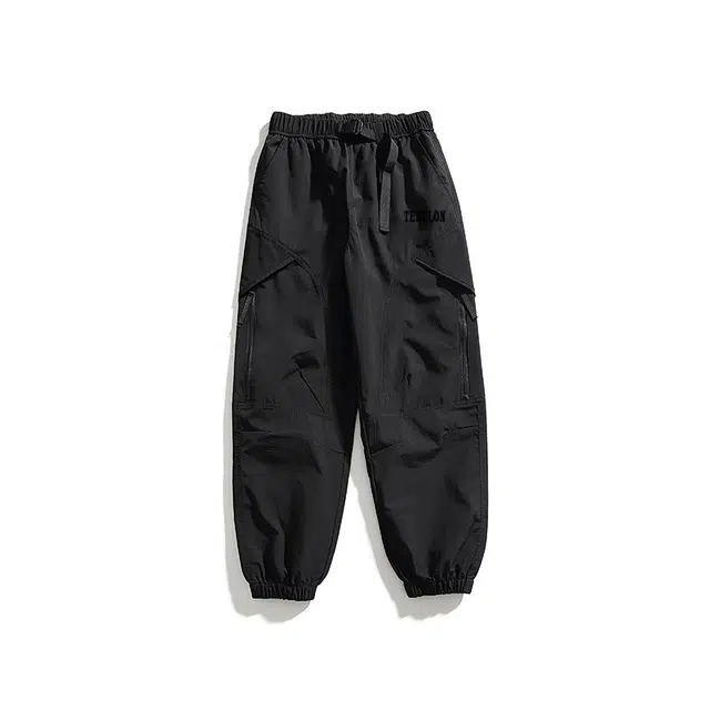 太子龍 纯色美式户外运动舒适宽松束脚百搭时尚青少年休闲裤 男款