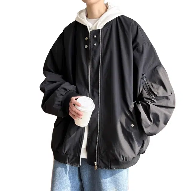 轻迎  美式高街夹克外套防晒衣服潮牌痞帅棒球服 男款