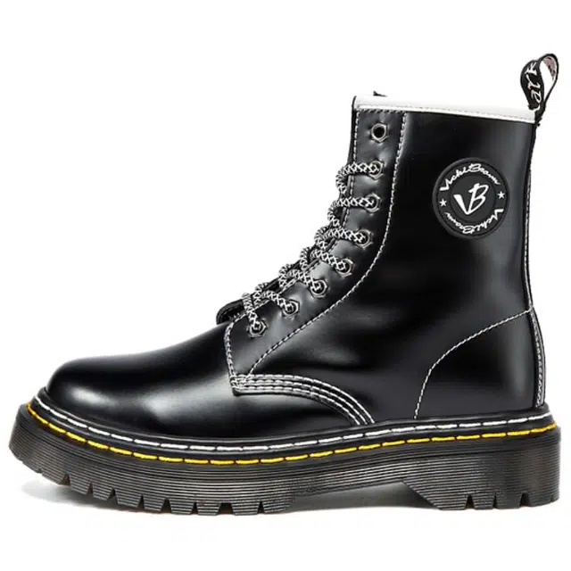 VICKI BROWN Martin Boots Black
