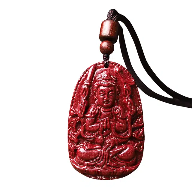 茂琼 简约 时尚本命佛生肖守护神吊坠紫金砂本命年小众高级感#好运 朱砂 项链 男女同款情侣款