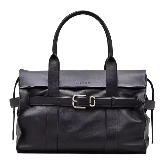 Marc Jacobs Logo Denim Tote Black