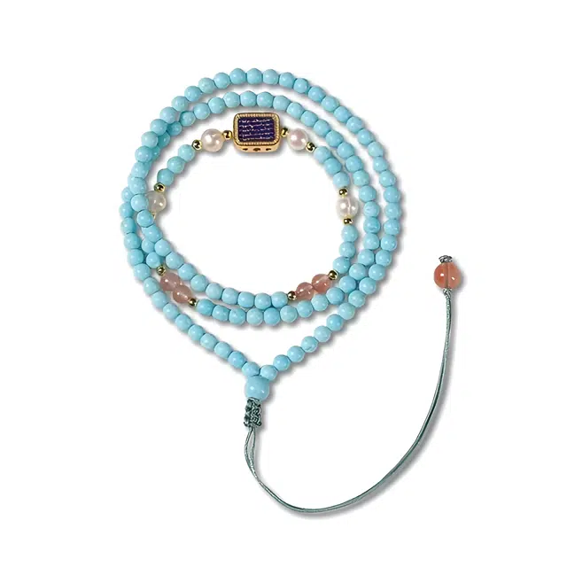 匠锁心玉 多圈 心经新中式国潮文玩 简约大气时尚百搭 小众设计珠串轻奢高级感 转运 吉祥如意招财纳福#好运 琉璃 手串 男女同款情侣款