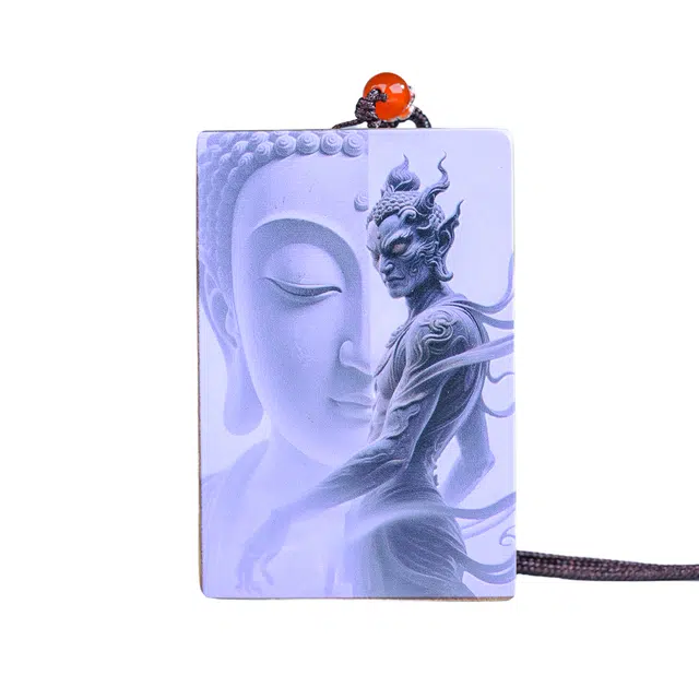 嫒柯 国潮新中式百搭轻奢简约高级设计感素雅美观复古风文艺风福寿平安岁岁安康转运节节高#好运 楠木 项链 男女同款情侣款