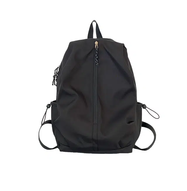 蔻蒂熊 书包女大学生简约小众设计感高颜值初中生休闲旅行出游背包潮流大容量百搭款式 涤纶 双肩包 常规 白色/黑色/卡其色/米色