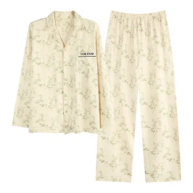 俏霓桐 休闲纯棉长袖居家可外穿家居服睡衣套装 男款