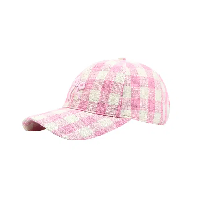 浪莎 韩式立体刺绣蝴蝶结休闲百搭防晒#好运 聚酯纤维 鸭舌帽 男女同款情侣款