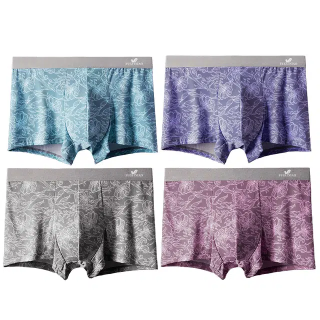 富贵鸟 潮流舒适耐磨柔软透气平角内裤 男款