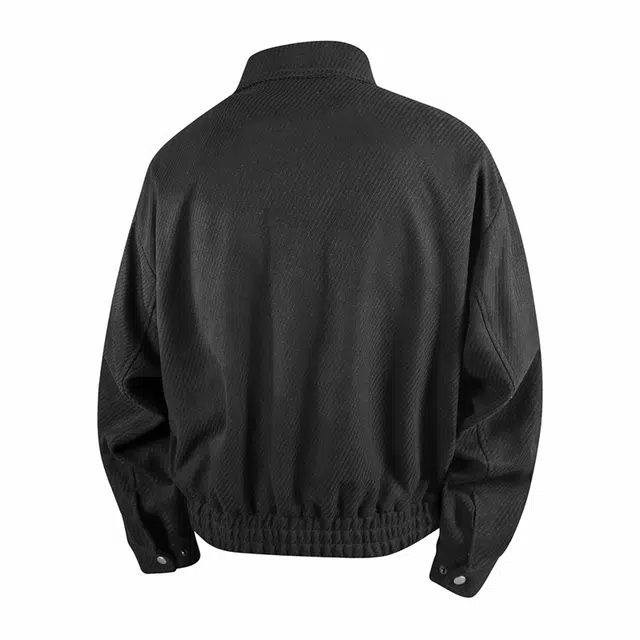 吾皇猫 高街废土风日系复古简约短款百搭时尚拉链设计舒适透气无性别主义穿搭休闲夹克外套 男女同款