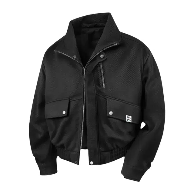 吾皇猫 高街废土风日系复古简约短款百搭时尚拉链设计舒适透气无性别主义穿搭休闲夹克外套 男女同款