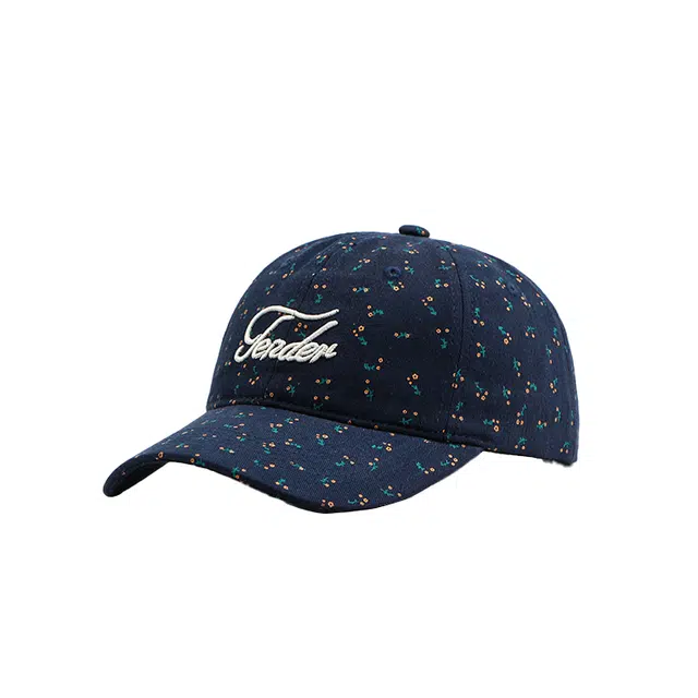 浪莎 韩系小碎花字母刺绣波点大帽檐显脸小休闲高街出行 棉 鸭舌帽 男女同款情侣款