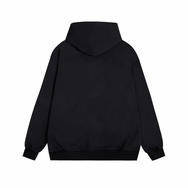 金贝勒 美式复古趣味纯色花卉字母印花宽松重磅运动休闲百搭长袖连帽袋鼠大口袋舒适透气卫衣 男女同款