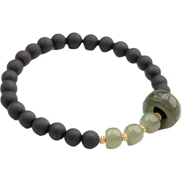 仙源 岁月静好 新中式国潮复古民族风原创设计简约轻奢单圈绕指柔盘玩礼盒小众转运珠好运连连 降真香 手串 男女同款情侣款