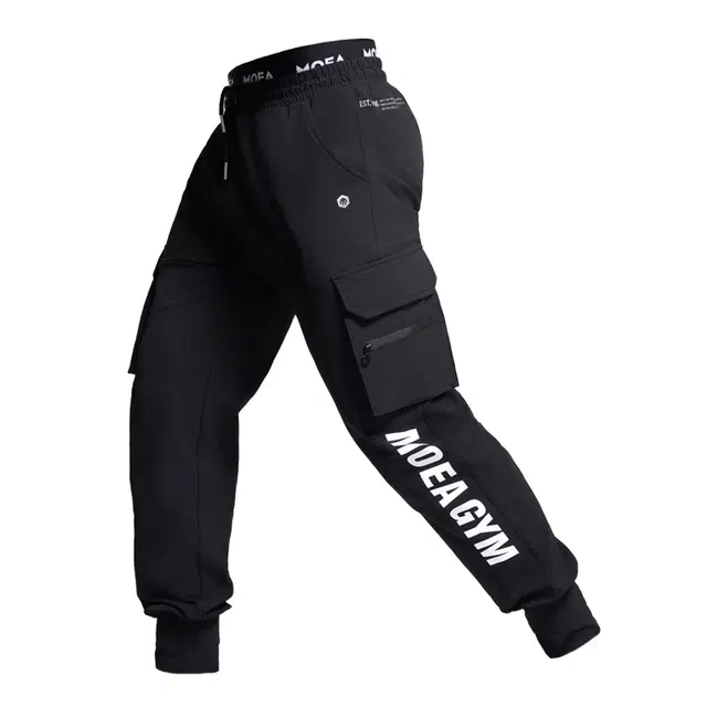 墨立方 舒适百搭时尚合身弹力休闲裤 男女同款