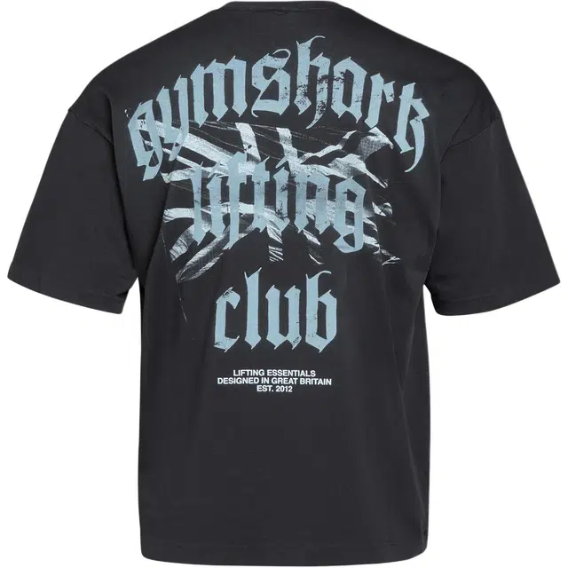 GYMSHARK Union Jack Lifting Club T