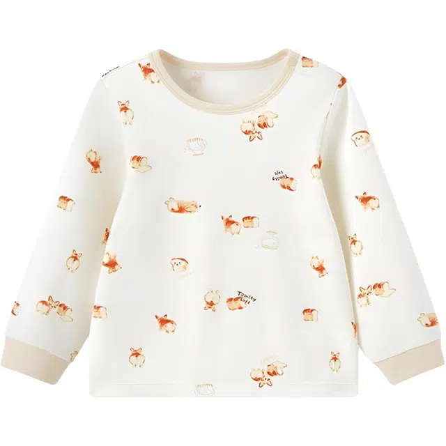 英氏家居服上装 休闲云感柔软透气睡衣儿童款