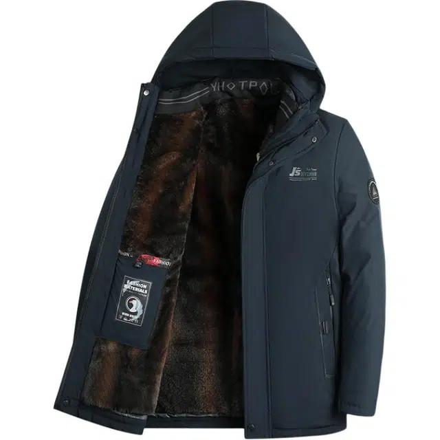 卡丹狄诺 冬季中年男加绒加厚棉衣内胆可拆卸棉服外套 男款