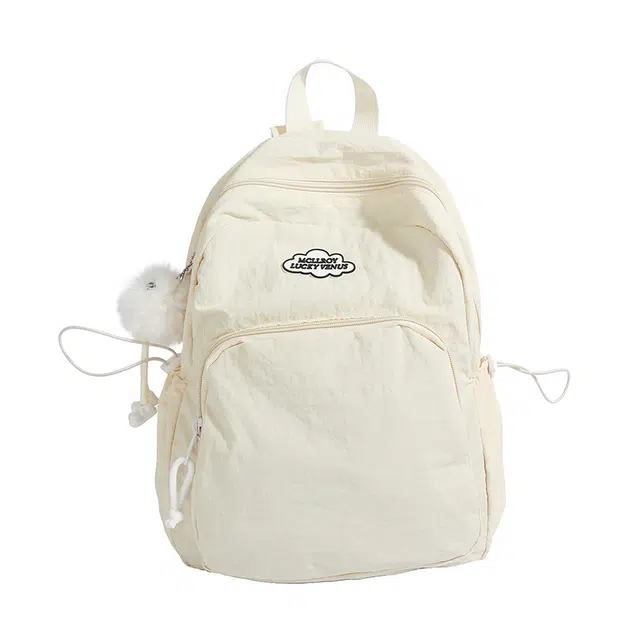 捷朗仕 高颜值日系复古纯色简约百搭 尼龙布 双肩包 女款 多色