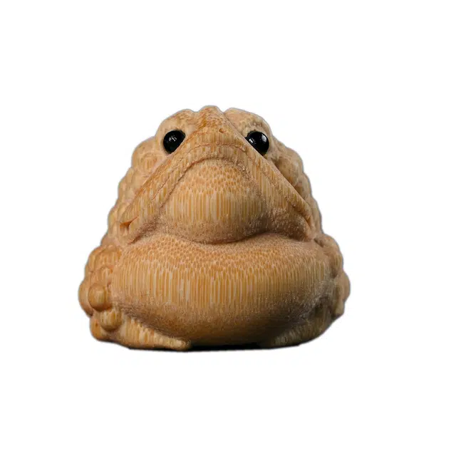 素于 国潮潮玩创意雕刻工艺品吉祥高级精品招财进宝心想事成财运亨通天官赐福#好运 竹木 摆件 男女同款情侣款