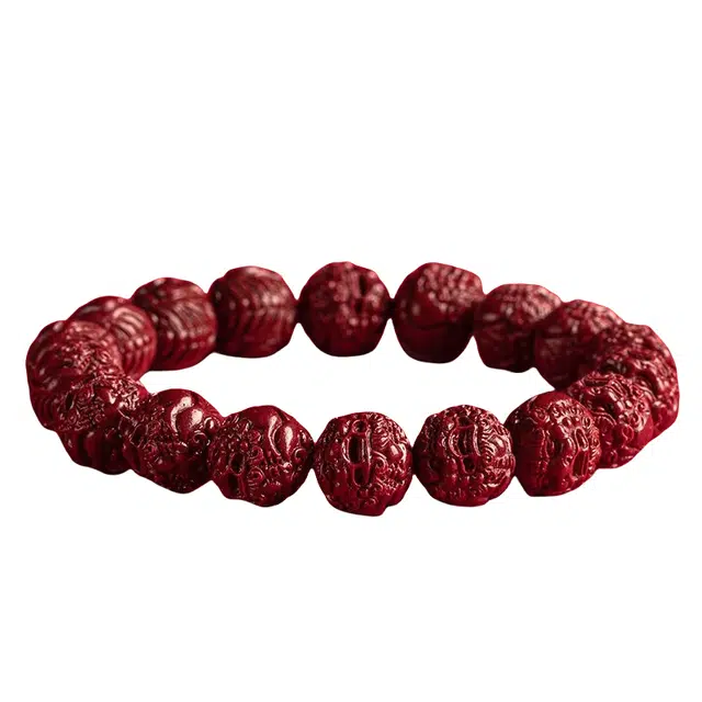 茂琼 简约 时尚 貔貅本命年朱高含量小众百搭高级感#好运 朱砂 手串 男女同款情侣款