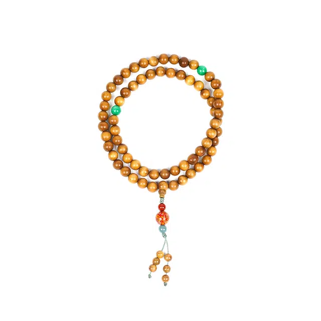 天纵 民族风小众设计国潮文玩 平安顺遂 时来运转  新中式禅意念珠 日常通勤百搭 楠木 手串 男女同款情侣款