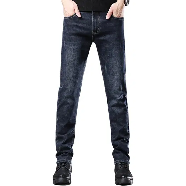 炳盛 修身直筒时尚潮流百搭牛仔裤 男女同款