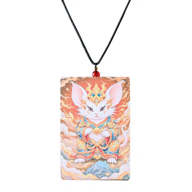 【十二生肖】 灵晔 新中式国潮民族风大气高端简约设计轻奢高级感个性转运佛牌时尚百搭小众#好运连连 楠木 项链 男女同款情侣款