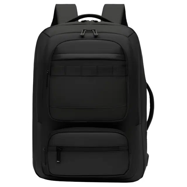 恒源祥 休闲包商务背包电脑包大容量潮酷行李包 牛津布 旅行包双肩包 男女同款情侣款 黑色/灰色