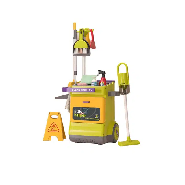 锦象鹤 仿真清洁推车早教益智 过家家玩具