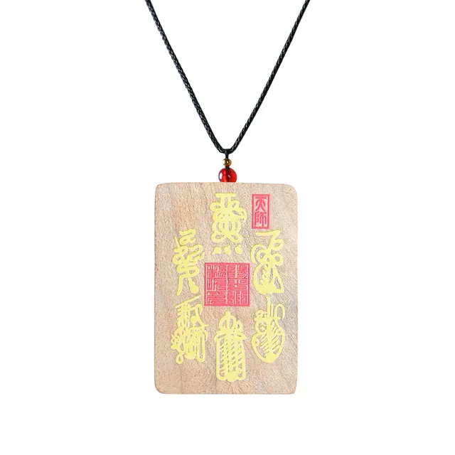 素于 国潮轻奢简约设计民族风新中式小众日常高级感素雅百搭掌心禅意转运佛牌万事顺遂上岸#好运 楠木 项链 男女同款情侣款