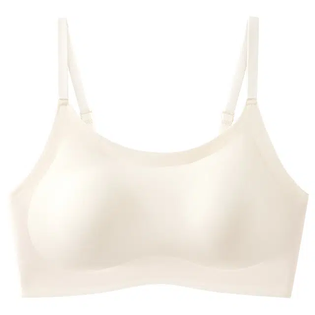 草本初色 小胸聚拢不空杯美背内衣女夏季薄款无痕露背吊带装防滑无钢圈透气文文胸 女款