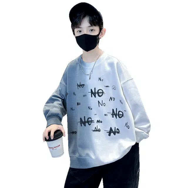 帕兰朵 卫衣 儿童装男童春秋款帅气炸街休闲运动宽松舒适上衣 青少年