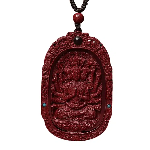 茂琼 简约 时尚 本命佛吊坠八大守护神小众百搭高级感#好运 朱砂 项链 男女同款情侣款