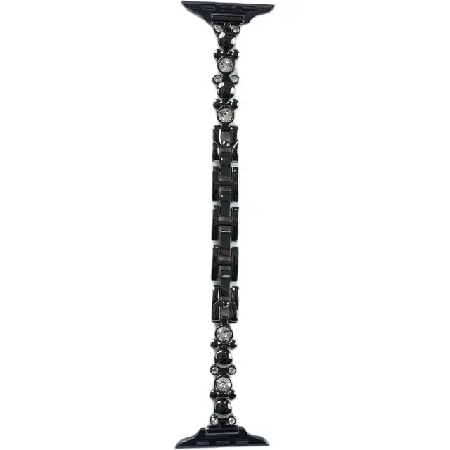 老佳 表带 苹果适用 金属材质 时尚金属镶钻表带男女通用