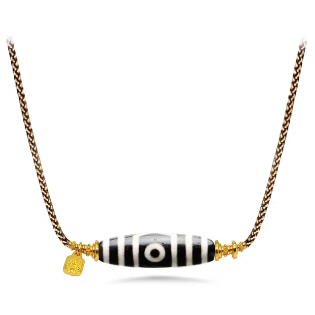 【百无禁忌百财来】 玉临门 招财进宝藏式三眼天珠手工编织绳吉祥平安百搭佛系 诸事顺利#好运 玛瑙 项链 男女同款情侣款