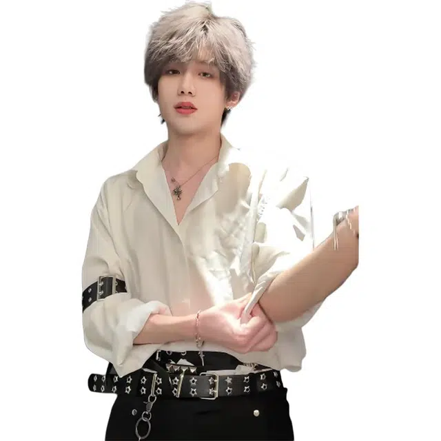 单爵 禁欲系长袖衬衣男夏季斯文败类氛围感穿搭衬衫 男女同款