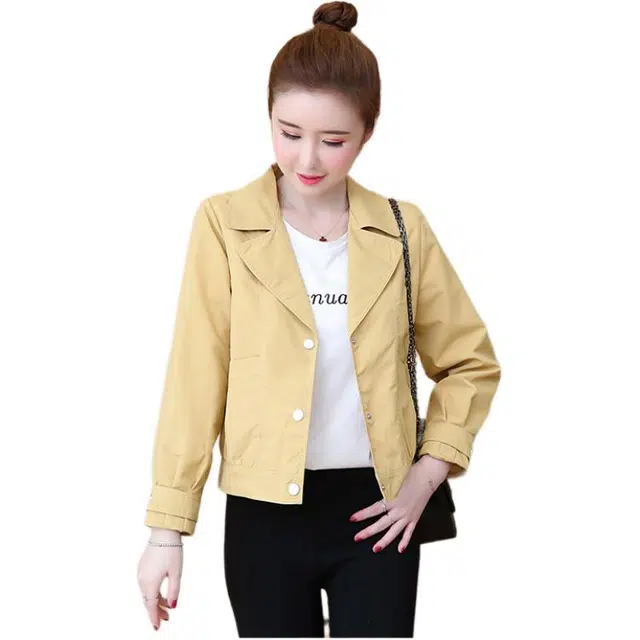 沐晓欣 秋冬季短款外套女百搭时尚韩系气质上衣女潮夹克 女款