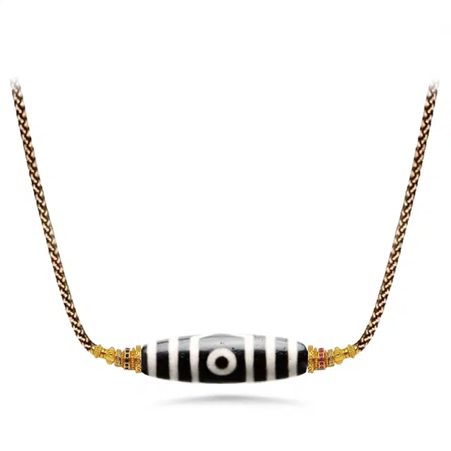 【百无禁忌百财来】 玉临门 招财藏式三眼天珠手工编织绳吉祥平安百搭佛系挂件 平步青云#好运 玛瑙 项链 男女同款情侣款