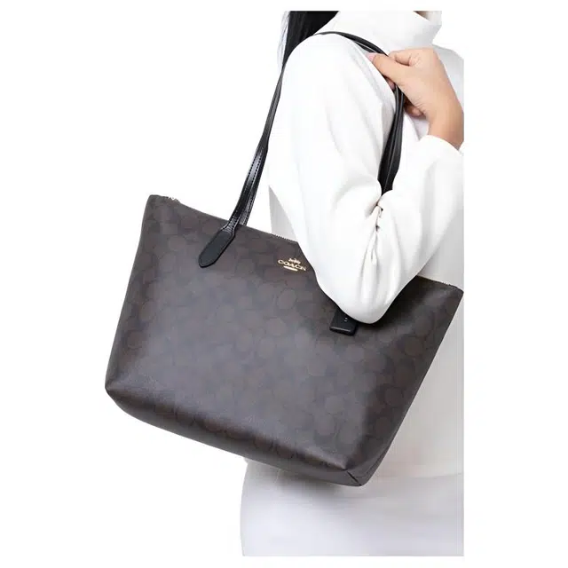 COACH Zip Top 30 PVC Tote