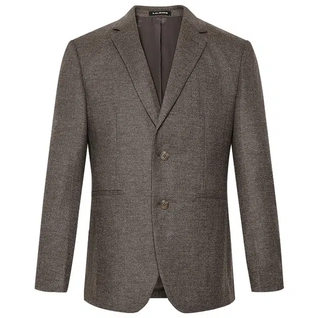 利郎 智能调温含绵羊毛商务休闲平驳领秋季西装 男款