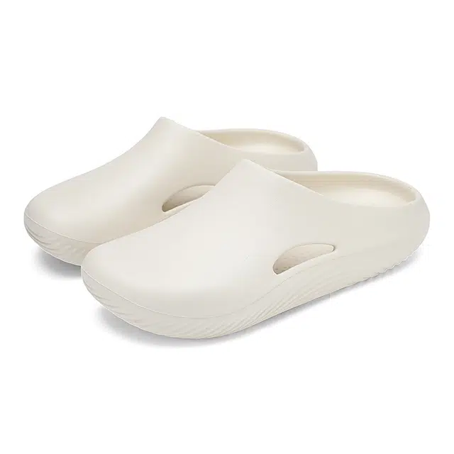 南极人 厚底 百搭踩屎感外穿 时尚简约 静音防臭防磨包头拖鞋 男款